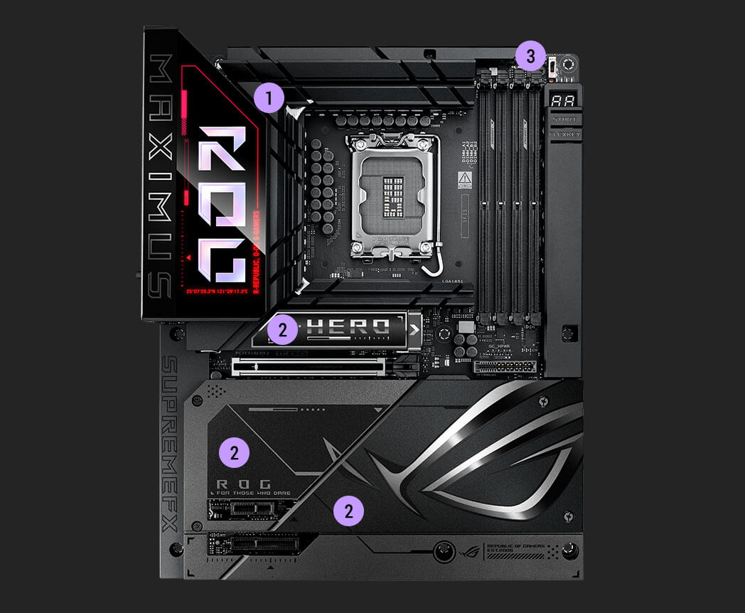 Cooling specs of the ROG Maximus Z890 Hero BTF