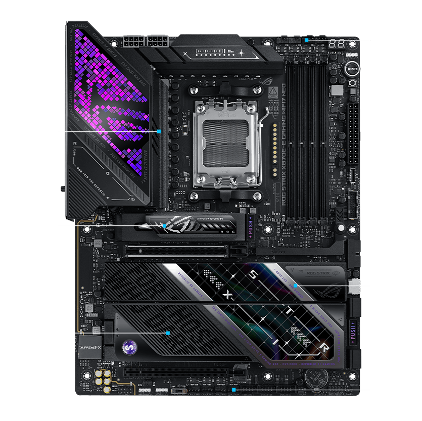 ROG Strix X870E-E Gaming WiFi7 Neo cooling specifications