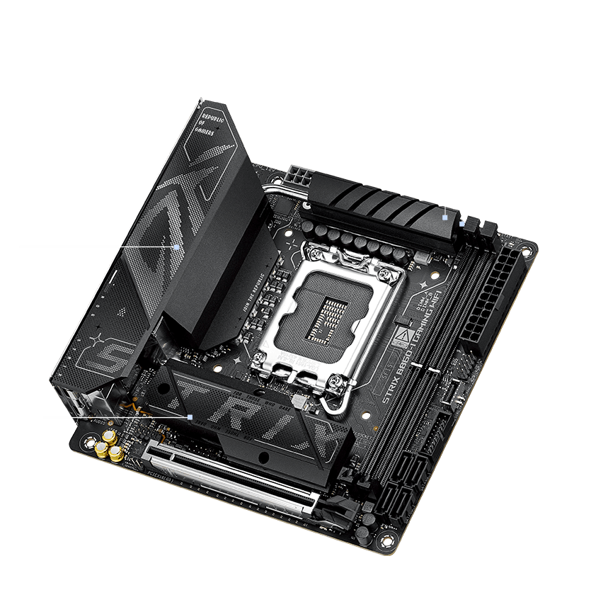 Strix  B860-I cooling specifications