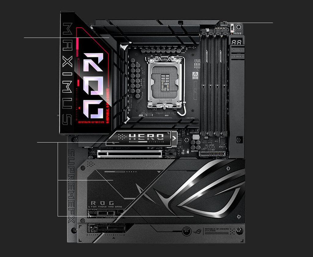 Cooling specs of the ROG Maximus Z890 Hero BTF