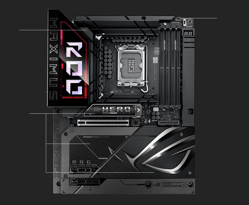Cooling specs of the ROG Maximus Z890 Hero BTF
