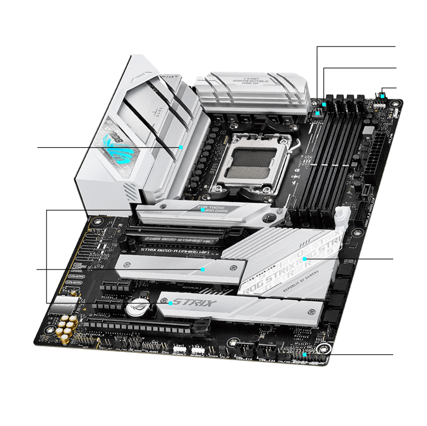 ROG Strix B650-A cooling specifications
