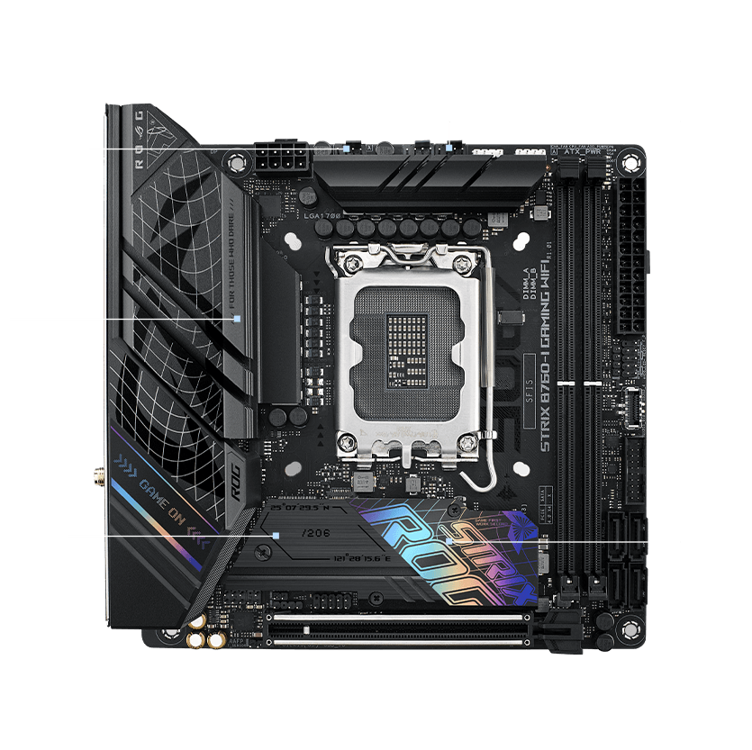 Strix B760-I cooling specifications