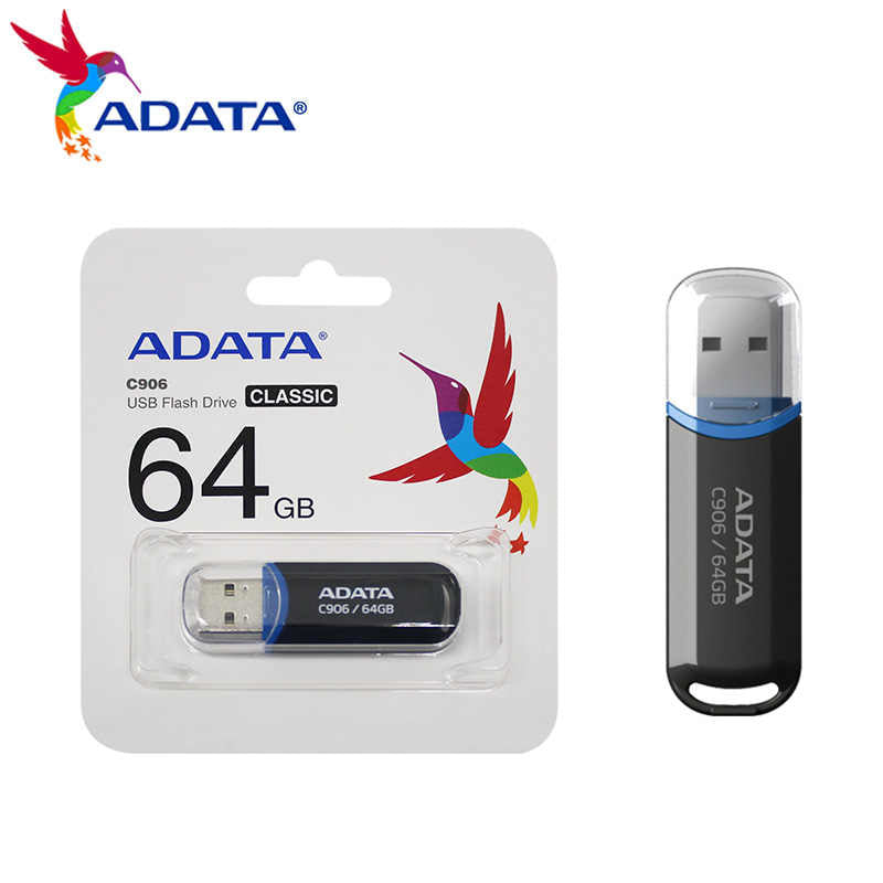ADATA C906 64GB USB 2.0 Flash Drive Compact Pen Drive