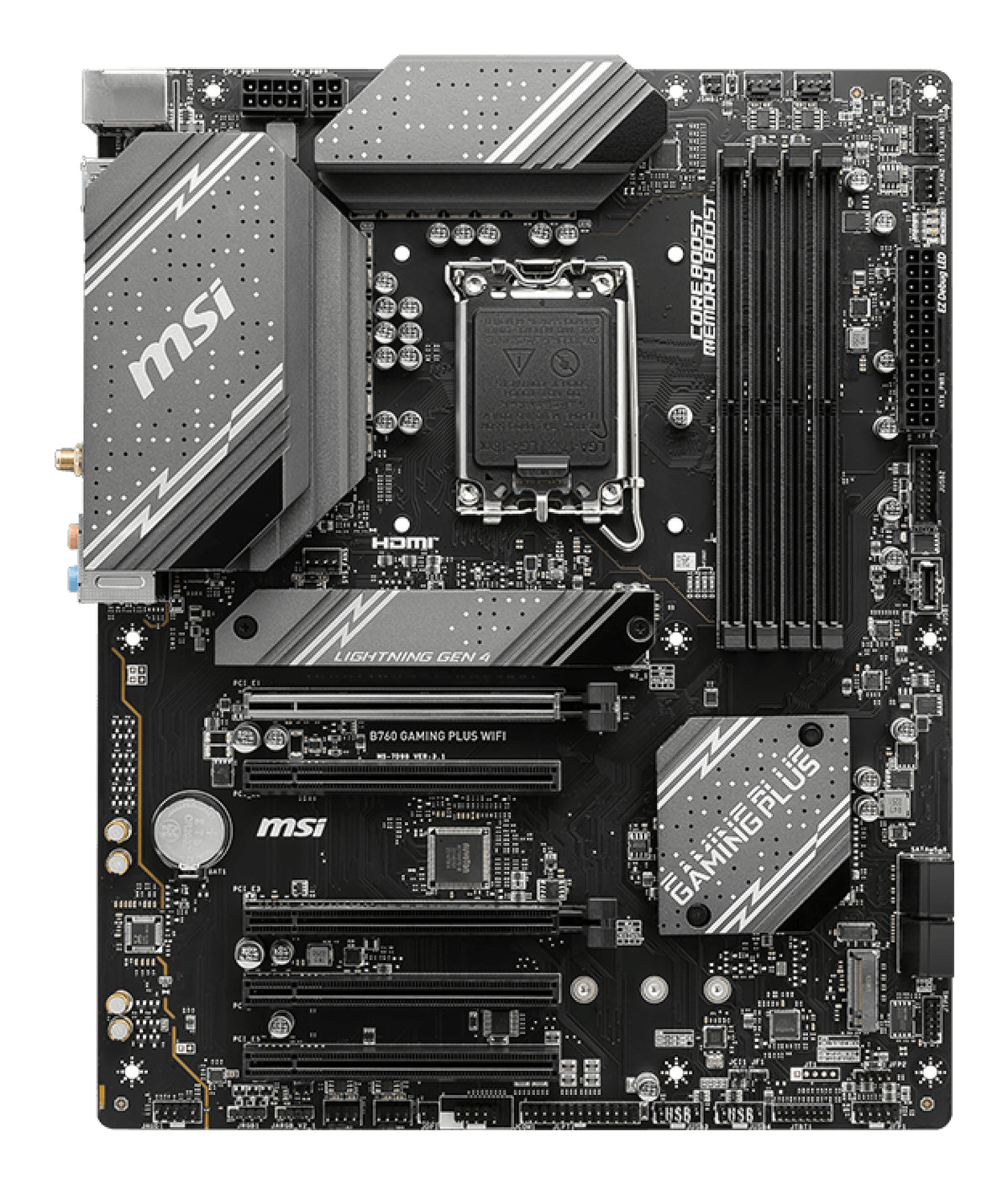 MSI B760 Gaming Plus WiFi ATX Motherboard - DDR5, Wi-Fi 6E