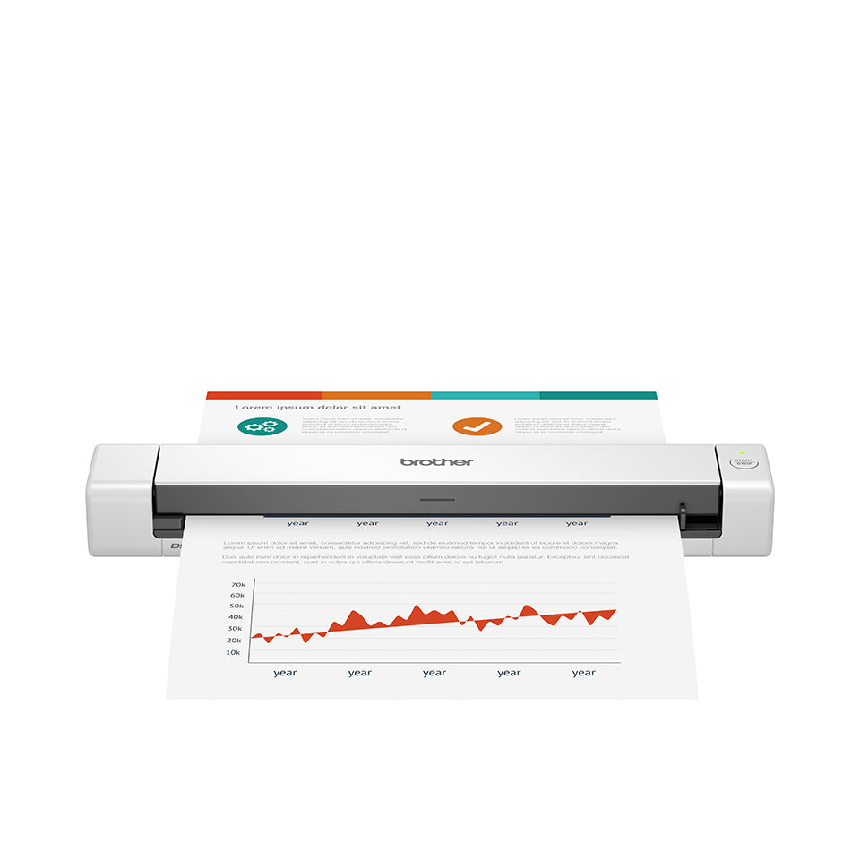 Brother DS-640 Compact Mobile Document Scanner - 600dpi