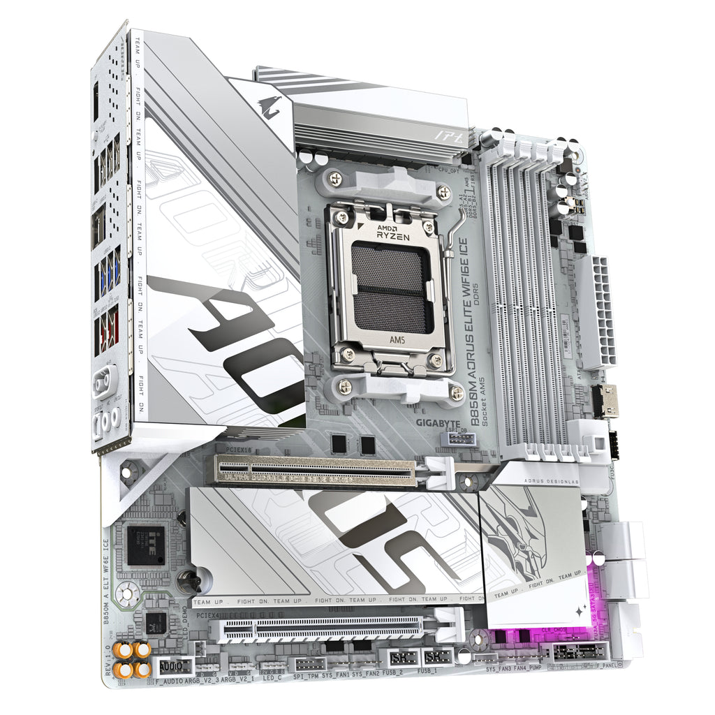 Gigabyte B850M AORUS Elite WiFi 6E ICE AM5 mATX Motherboard