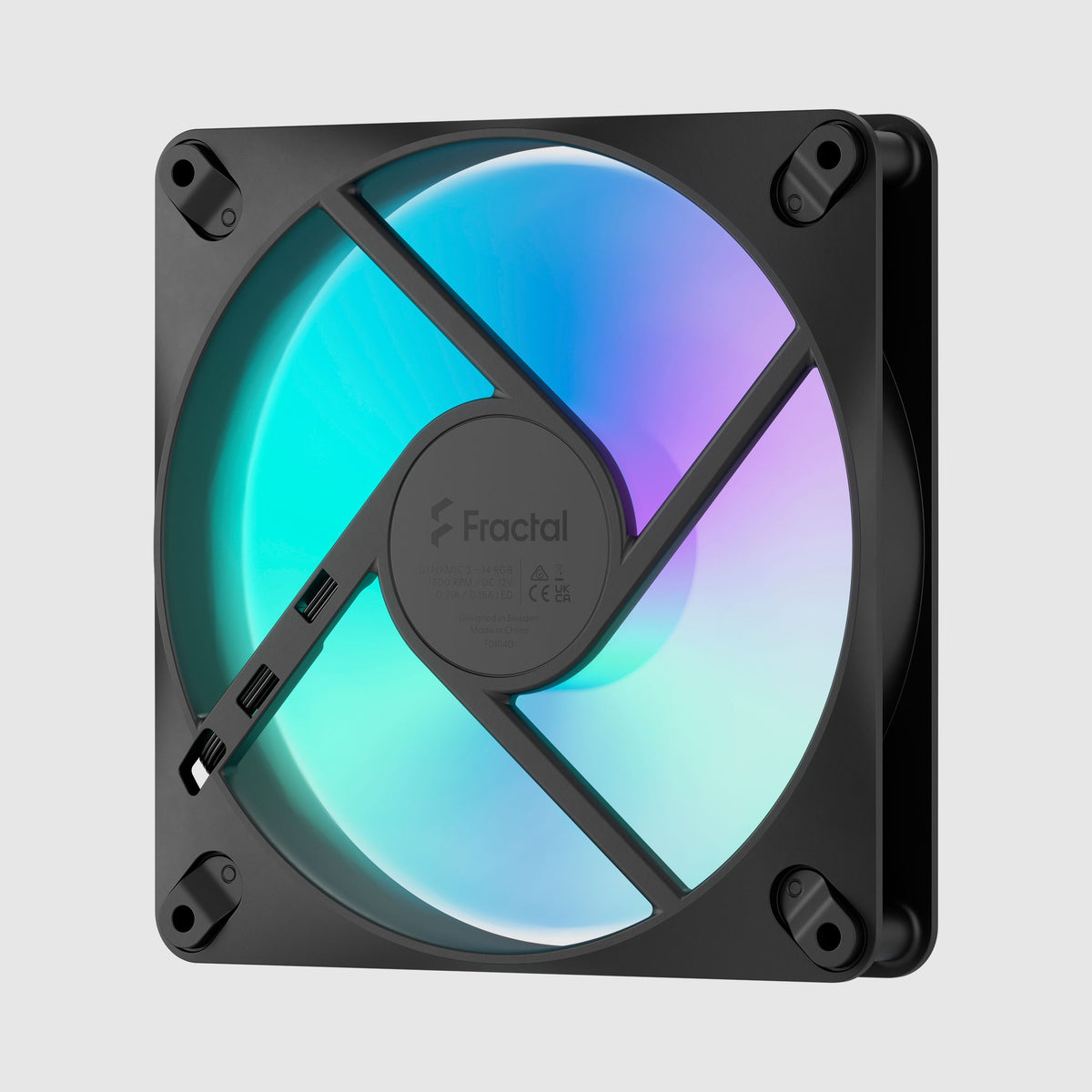 Fractal Design Dynamic 3 140mm RGB Black Fan - ARGB PWM