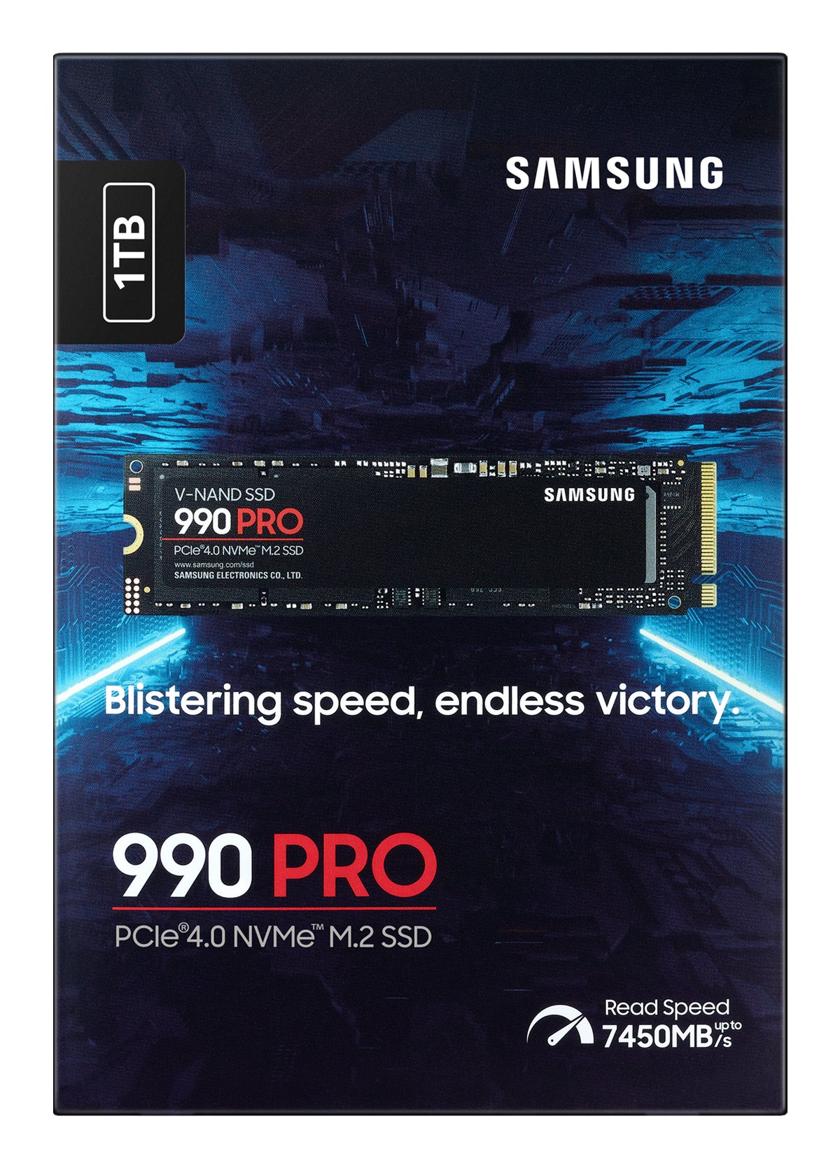 Samsung 990 PRO NVMe SSD PCIe Gen4 M.2 – 1TB, 2TB, 4TB