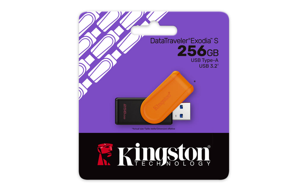 Kingston DataTraveler Exodia S 256GB USB 3.2 Flash Drive