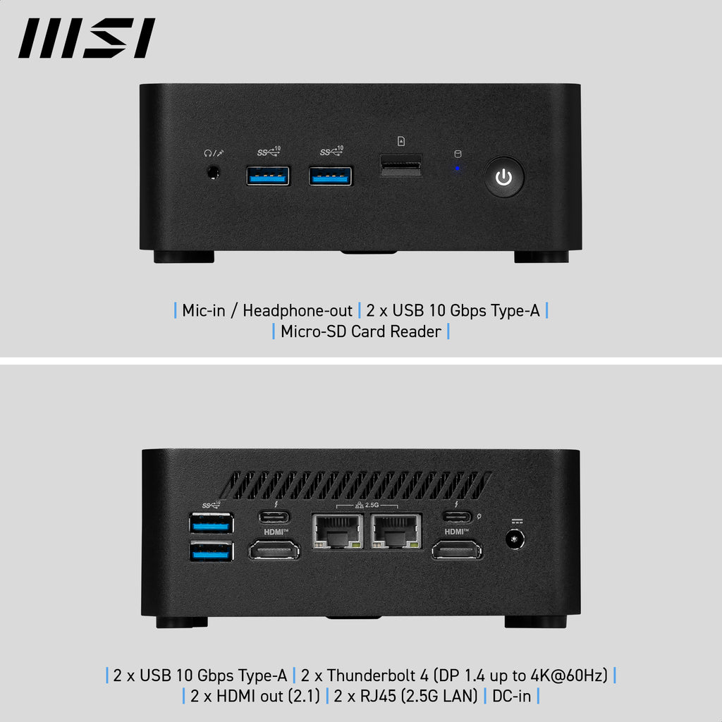 MSI Cubi NUC 1M i7 150U Barebone Mini PC - No RAM/Storage
