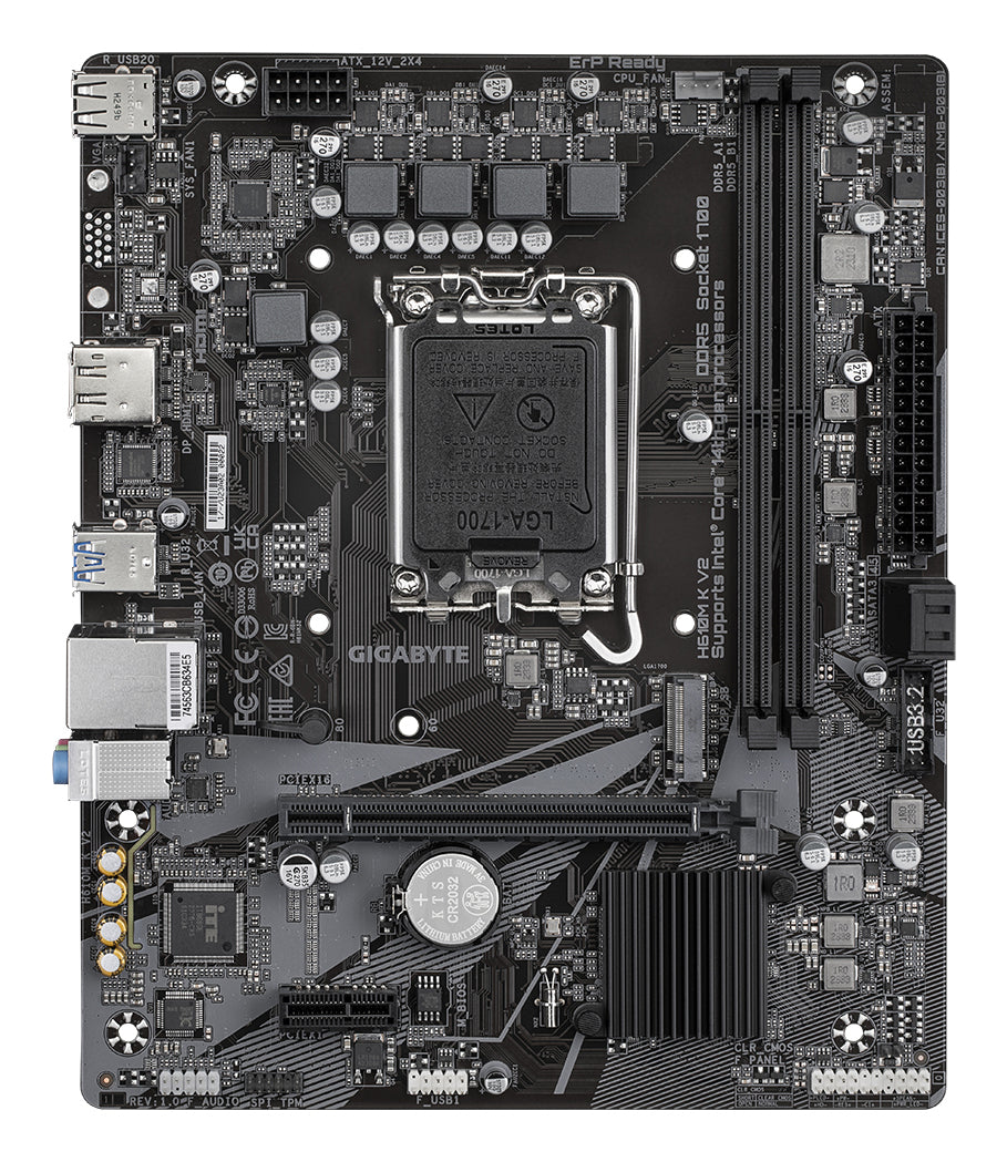 Gigabyte H610M K V2 DDR5 LGA1700 Micro-ATX Motherboard