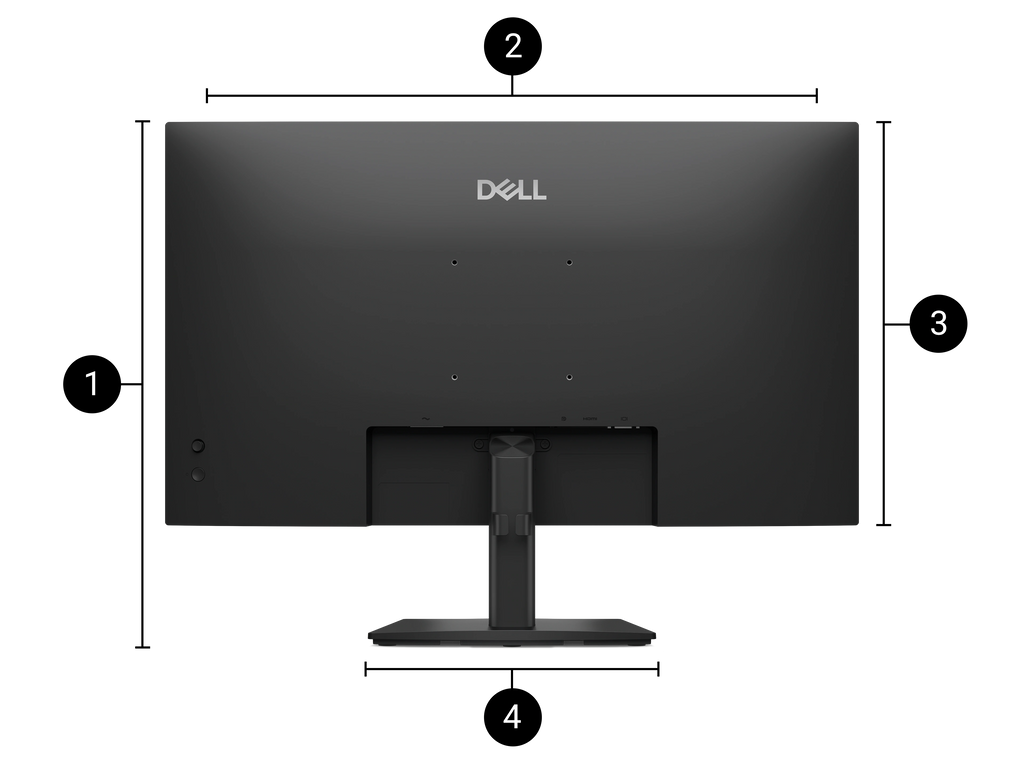 Dell Pro E2726H 27" FHD 120Hz IPS Monitor - HDMI, DP, VGA