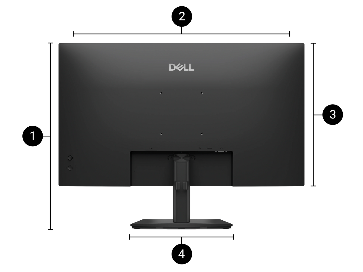 Dell Pro E2726H 27" FHD 120Hz IPS Monitor - HDMI, DP, VGA