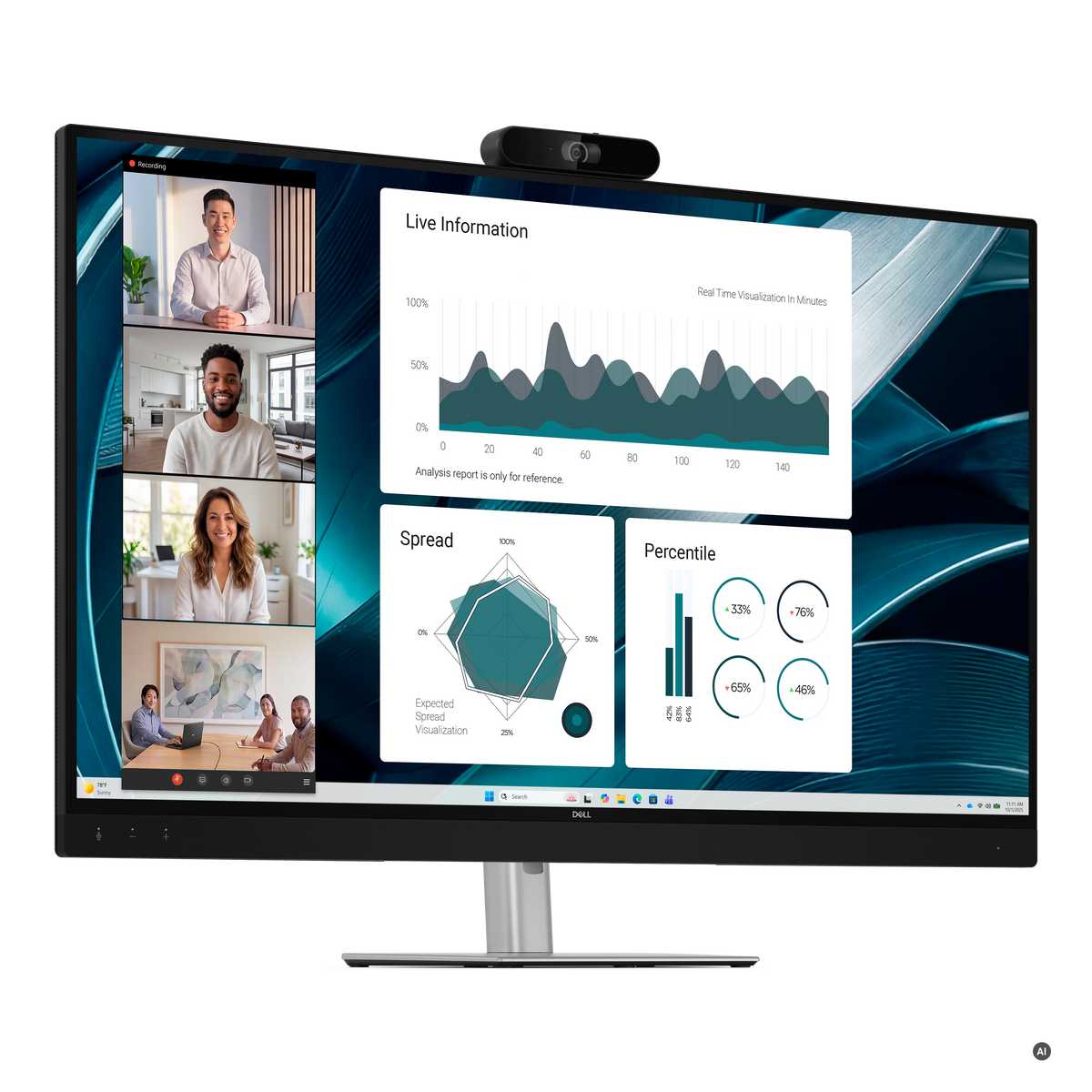 Dell Pro P P4326QEB 43" 4K IPS Conference Monitor - P4326QEB