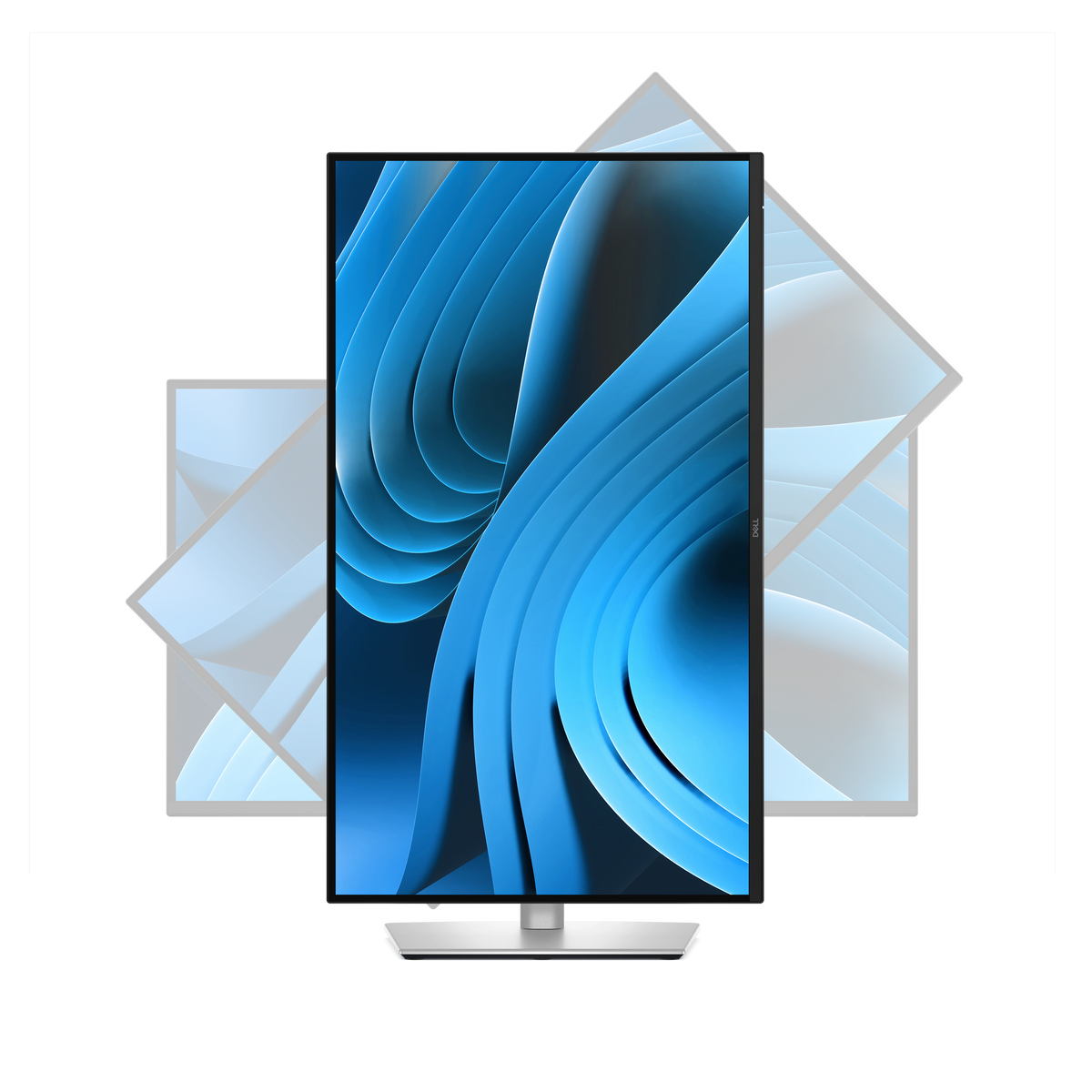 Dell Pro 27 Plus QHD Monitor in a vertical orientation.