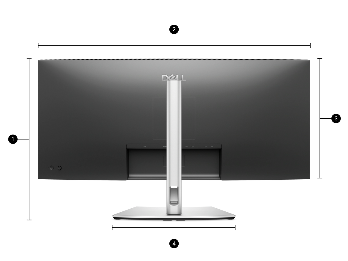Dell Pro Plus P3425WE 34" Curved UWQHD USB-C Hub Monitor