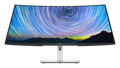 The Dell Pro 34 Plus USB-C Hub Monitor with a screenfill showing a desert and a colorful sky.