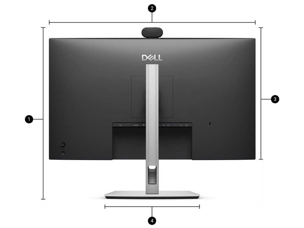 Dell Pro P2726DEV 27" QHD USB-C Hub Webcam Monitor 100Hz