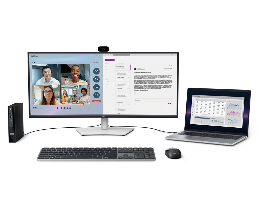 Dell Pro P3426WEV 34" Curved UWQHD USB-C Webcam Monitor