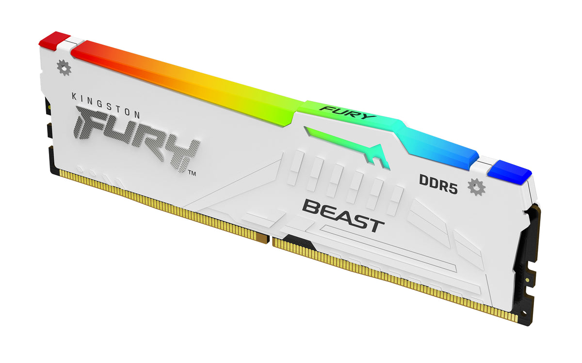 Kingston FURY Beast White RGB 64GB DDR5 6000MT/s CL36 Kit