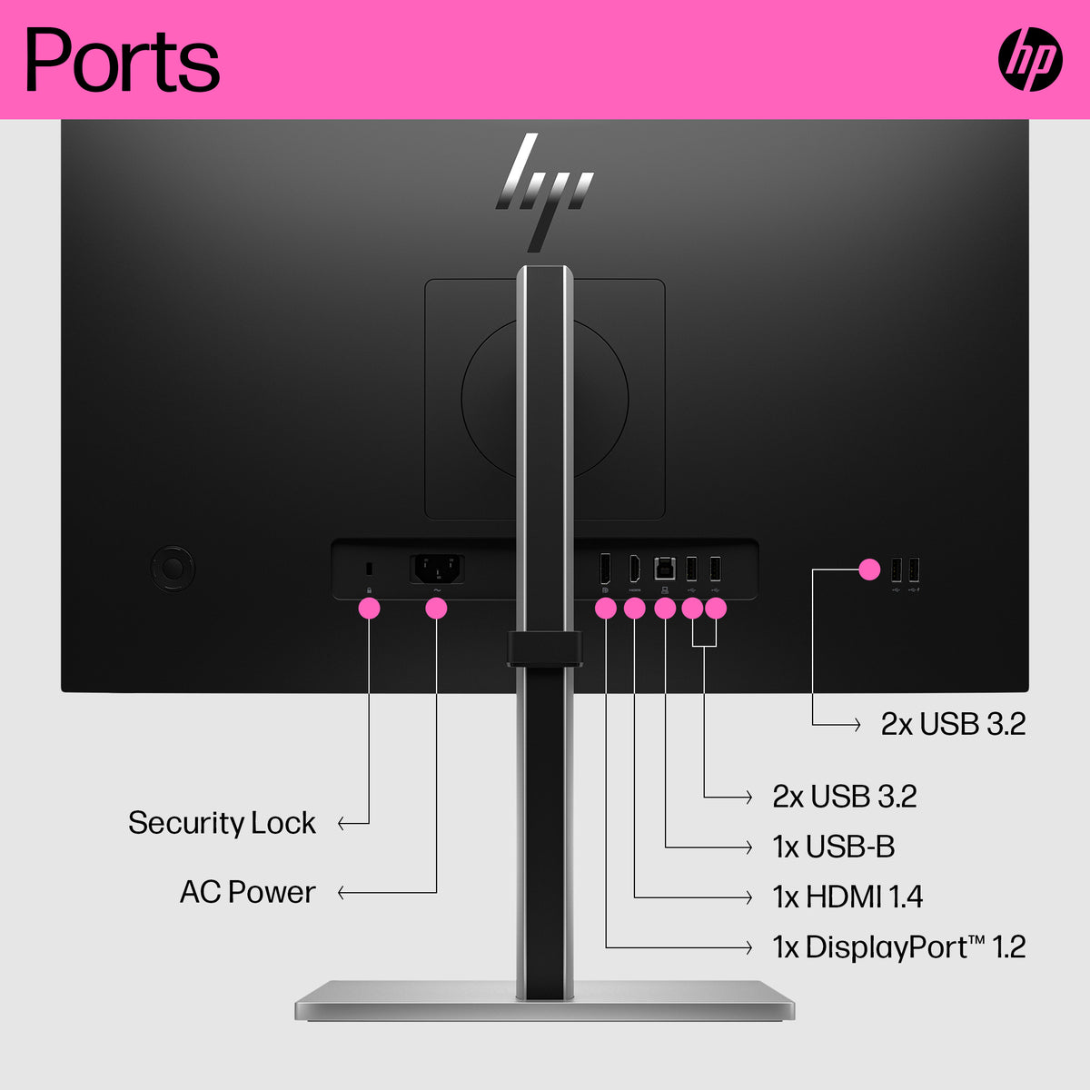 HP E24t G5 23.8" FHD Touchscreen IPS Monitor - 75Hz