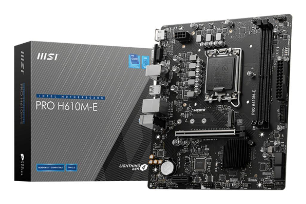 MSI PRO H610M-E DDR4 Micro-ATX LGA1700 Motherboard