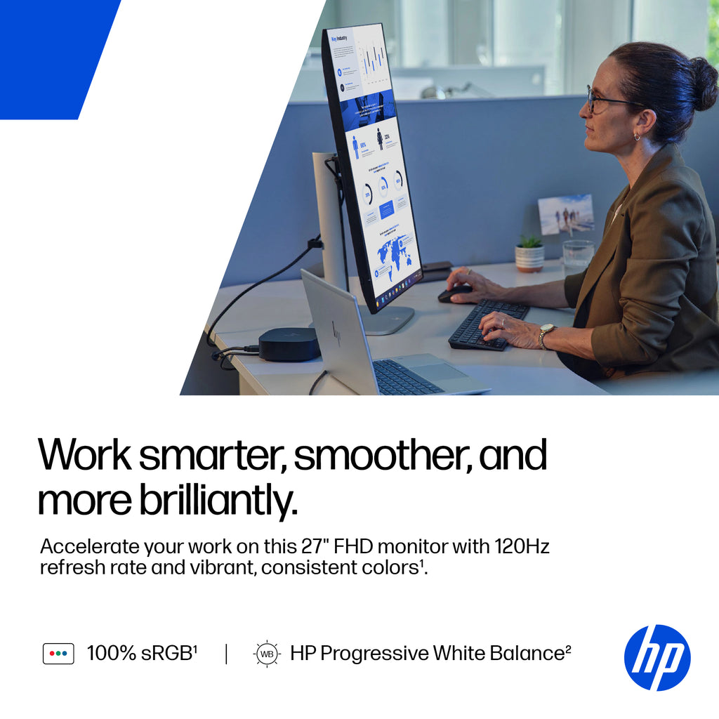 HP 527pf Series 5 Pro 27" FHD IPS Monitor 120Hz