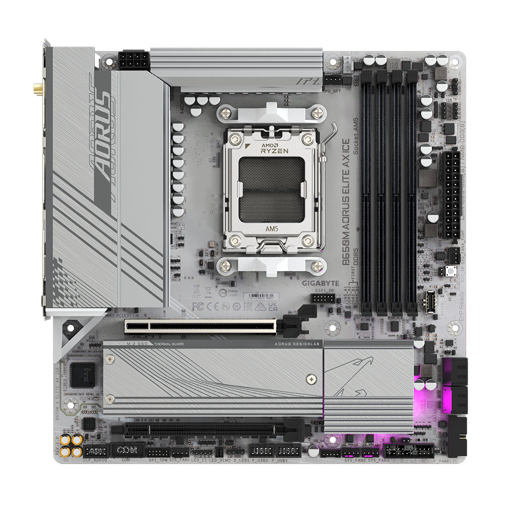 Gigabyte B650M AORUS ELITE AX ICE AM5 Micro-ATX Motherboard
