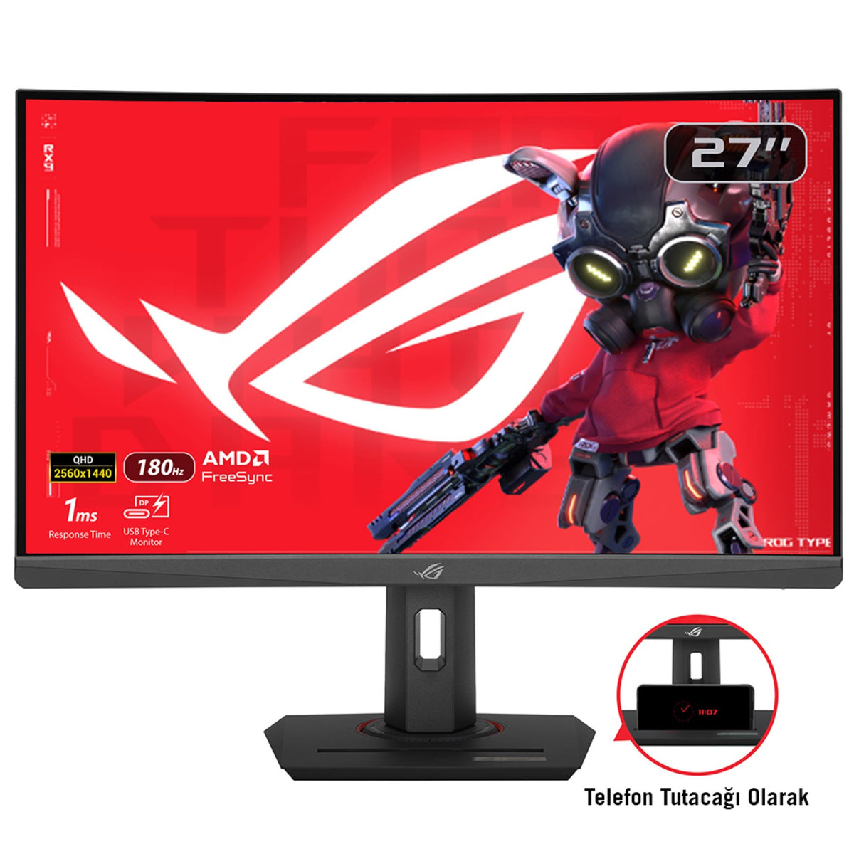 ASUS ROG Strix XG27WCS 27" QHD 180Hz Curved VA Monitor
