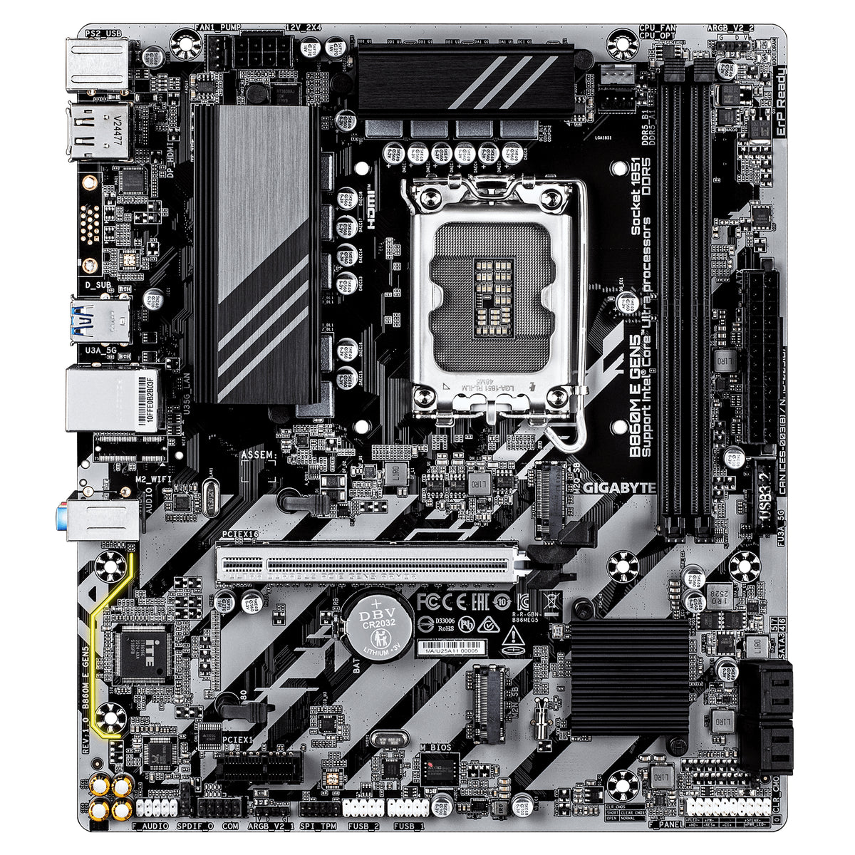 Gigabyte B860M E GEN5 LGA1851 Micro-ATX DDR5 Motherboard