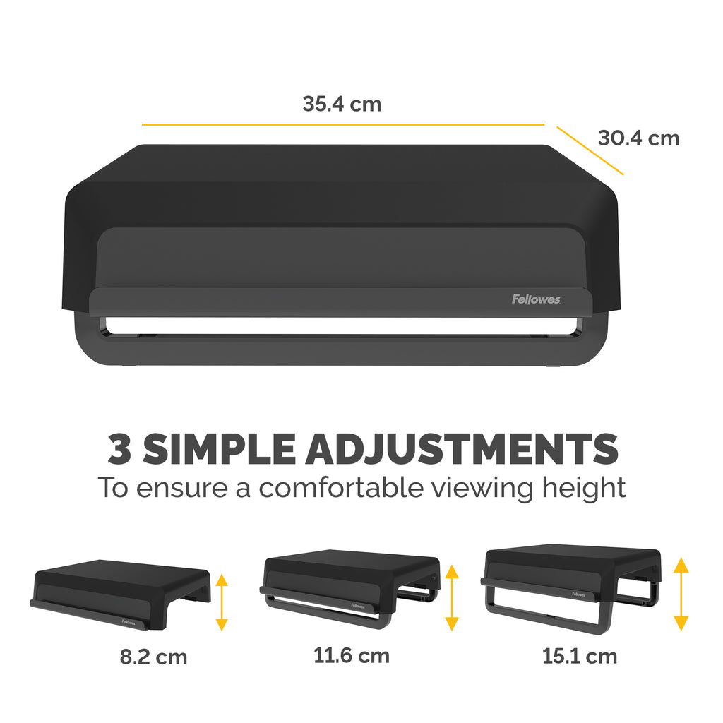 Fellowes Breyta Monitor Stand Black - 3 Height Settings