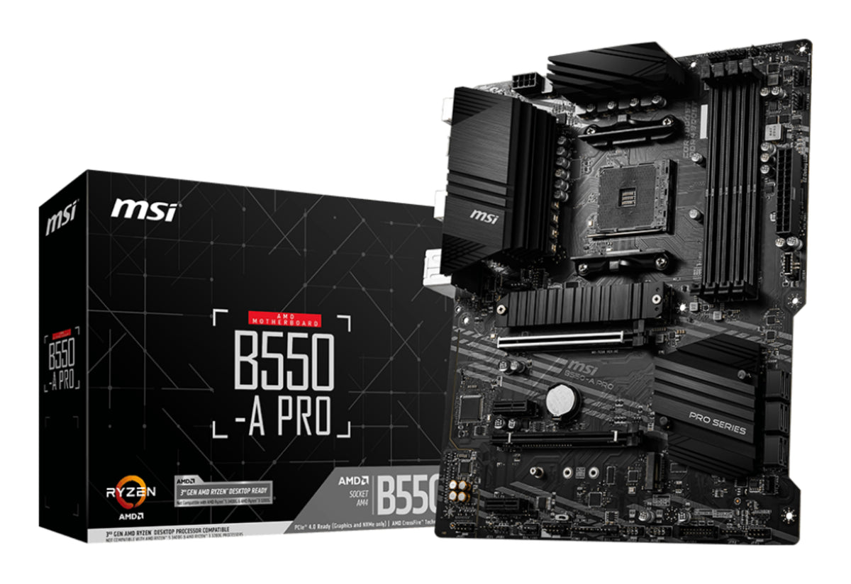 MSI B550-A PRO AM4 ATX Motherboard - PCIe 4.0, DDR4