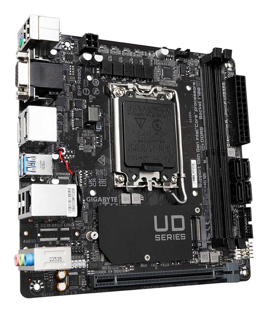 Gigabyte H610I LGA 1700 Mini-ITX DDR5 Motherboard - H610