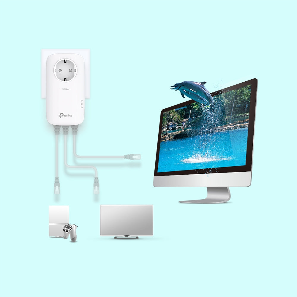TP-Link TL-PA8033P KIT AV1300 Gigabit Powerline Adapter