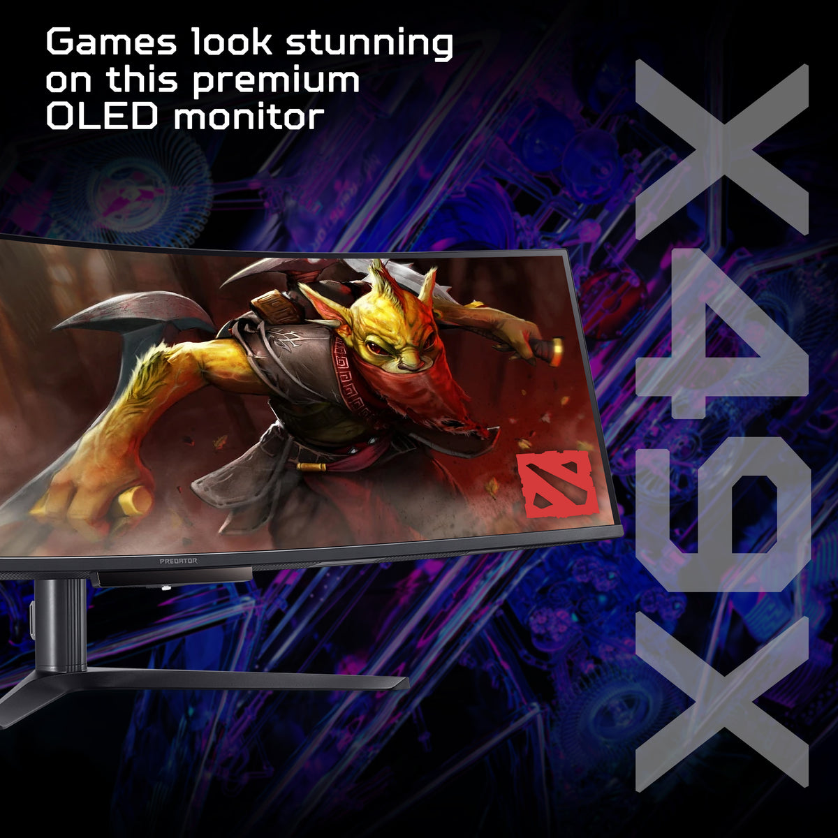 Acer Predator X49 Xbmipphuzx 49 QD-OLED 240Hz Gaming Monitor