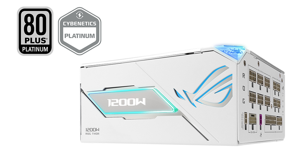 Efficiency curve of ROG Thor 1200W Platinum III with 80 plus Platinum logo