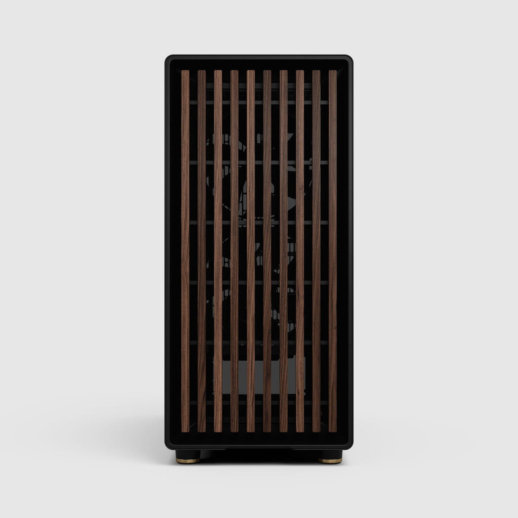 Fractal Design North Mid Tower Case - Charcoal Black, Walnut, Dark TG