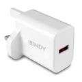 LINDY 73415 18W USB Type A Fast Charger - UK Plug