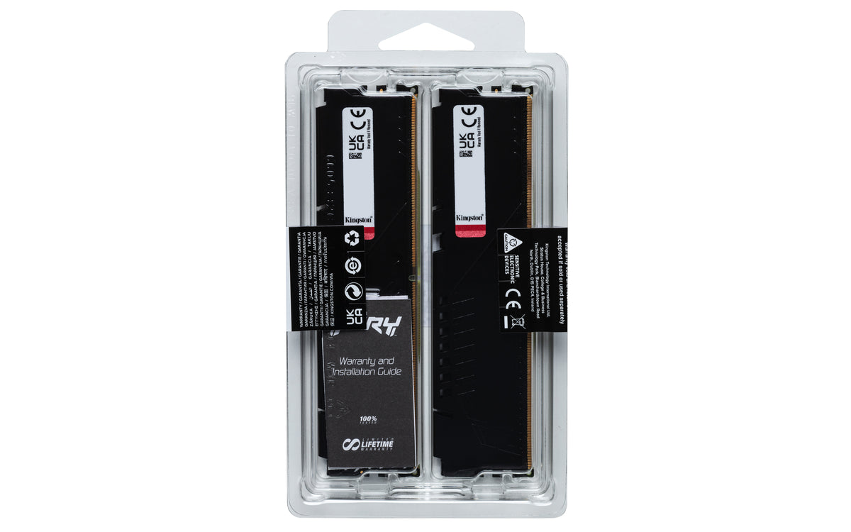 Kingston FURY Beast 64GB DDR5 5200MT/s CL40 Kit of 4 Black XMP