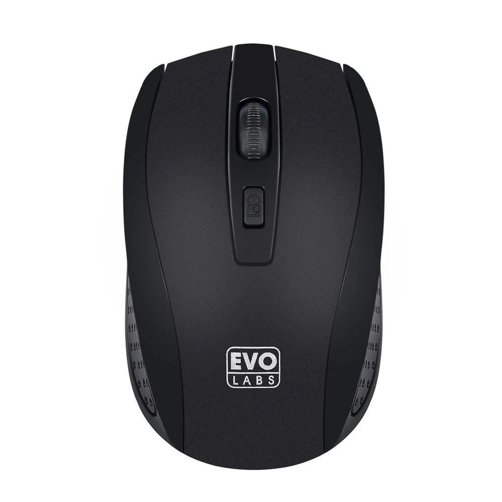 Evo Labs WM-757UK Wireless and Mouse Combo Set, 2.4GHz Full Size Qwerty UK Layout with Wireless Mouse, Ideal for Home or Office, Black keyboard Mouse included Home/Office UK International