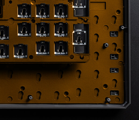 Interior of TUF Gaming K3 Gen II Keyboard – dampening foam.