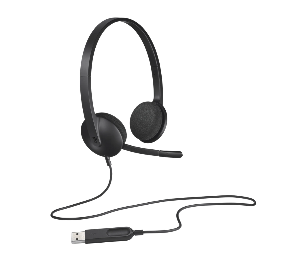 H340 USB Computer Headset - Black