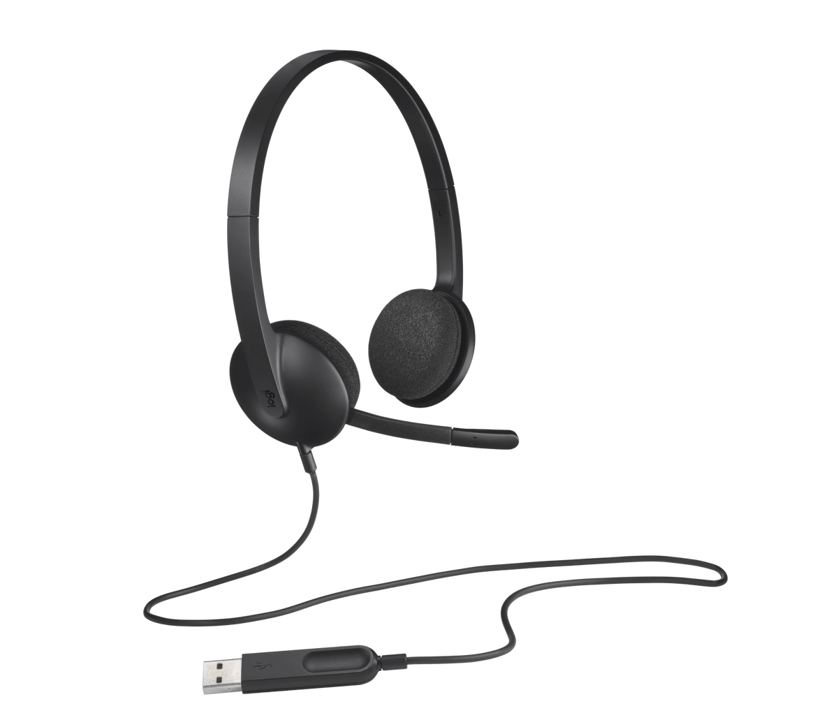H340 USB Computer Headset - Black
