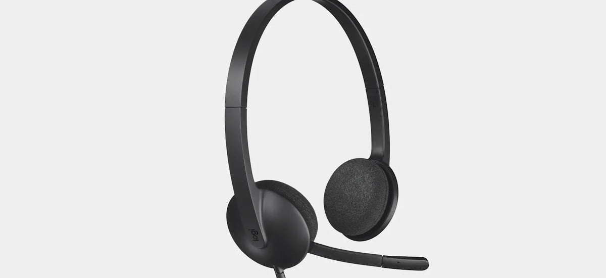Logitech H340 USB Headset - Noise-Cancelling Mic, Stereo