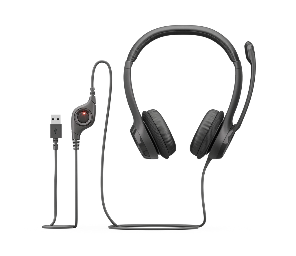 H390 USB Computer Headset - Black