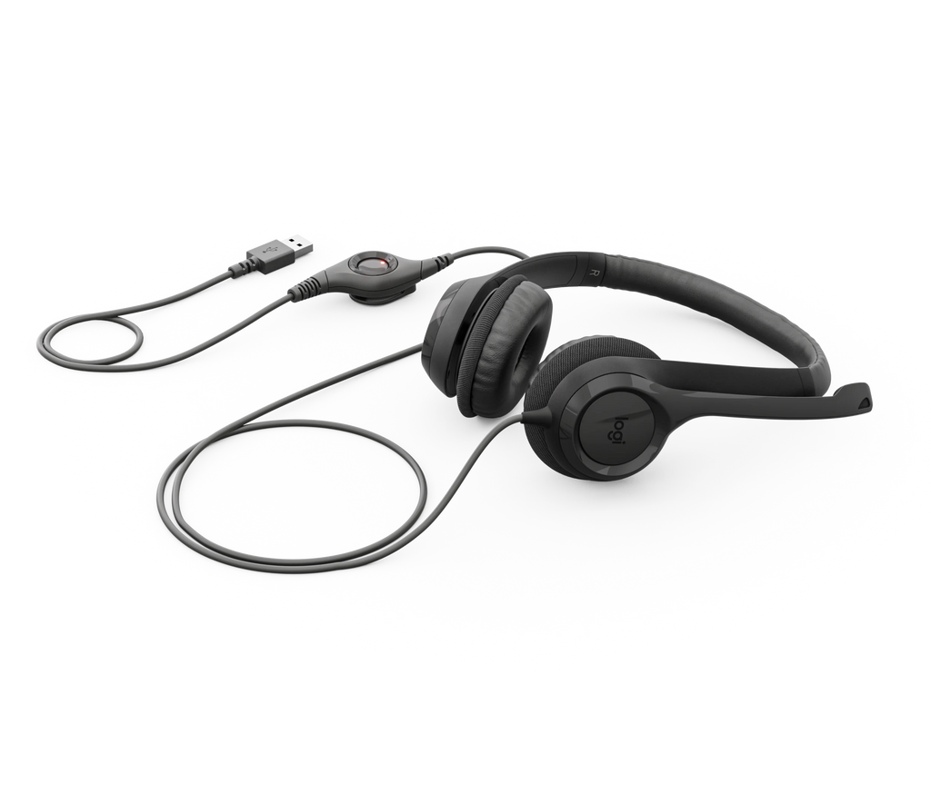 H390 USB Computer Headset - Black