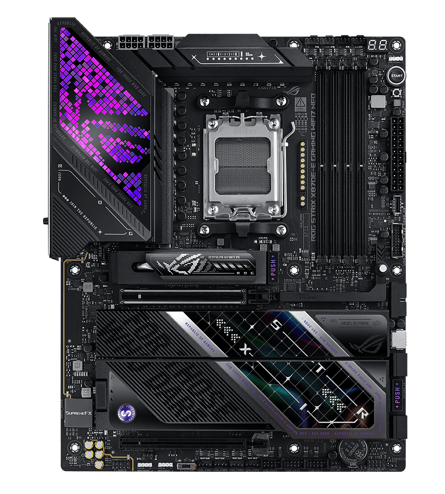 ROG Strix X870E-E Gaming WiFi7 Neo fan header locations