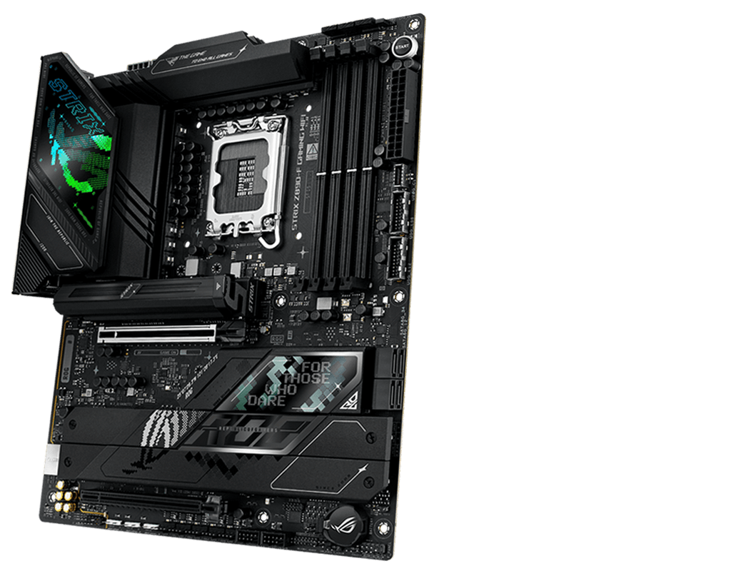 The Strix Z890-F front and back