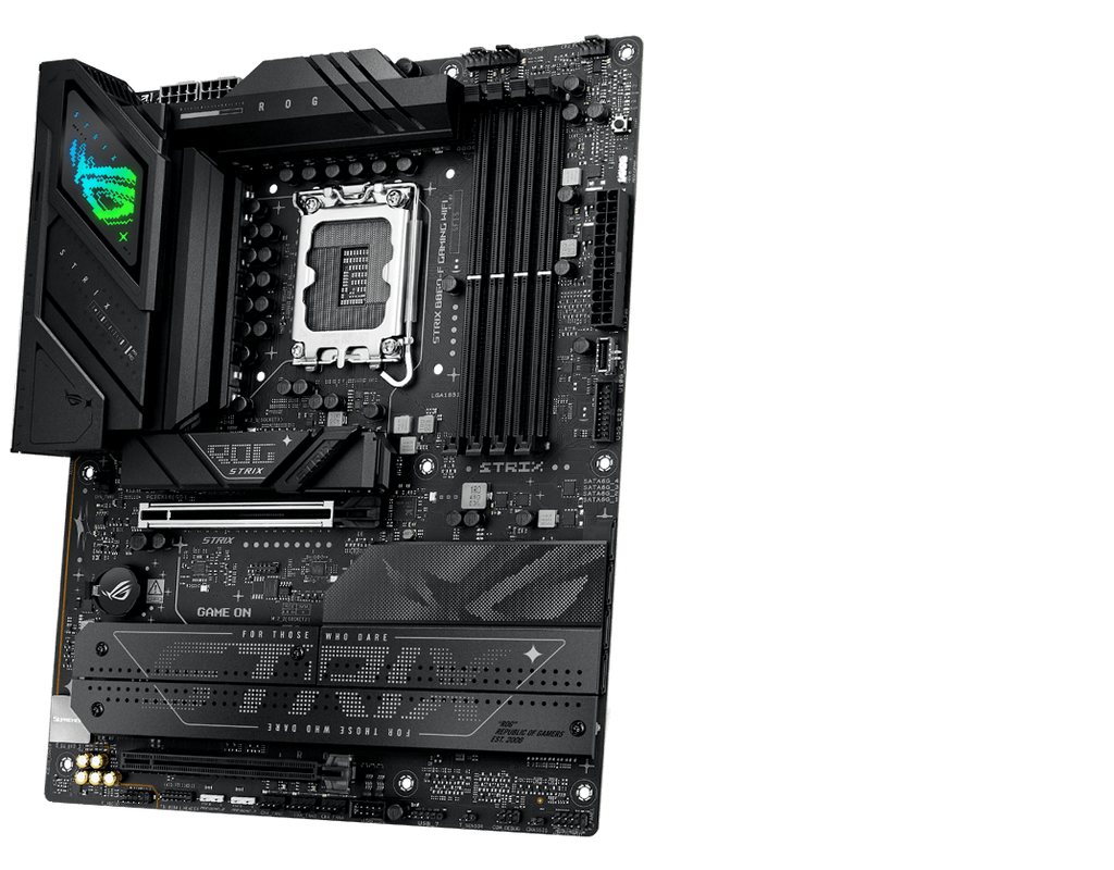 The Strix  B860-F front and back
